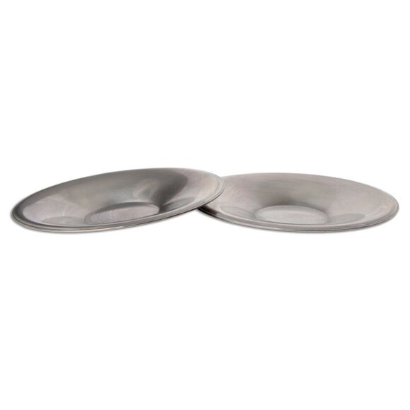 Breville Stainless Steel Expresso Saucers Plates Silver Metal Coffee Drinks - Picture 4 of 4